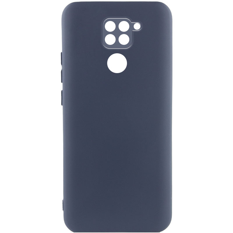 Чехол Silicone Cover Lakshmi Full Camera (AA) для Xiaomi Redmi Note 9 / Redmi 10X (Синий / Midnight Blue)
