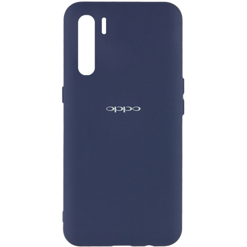 Чехол Silicone Cover My Color Full Protective (A) для Oppo A91 (Синий / Midnight blue)