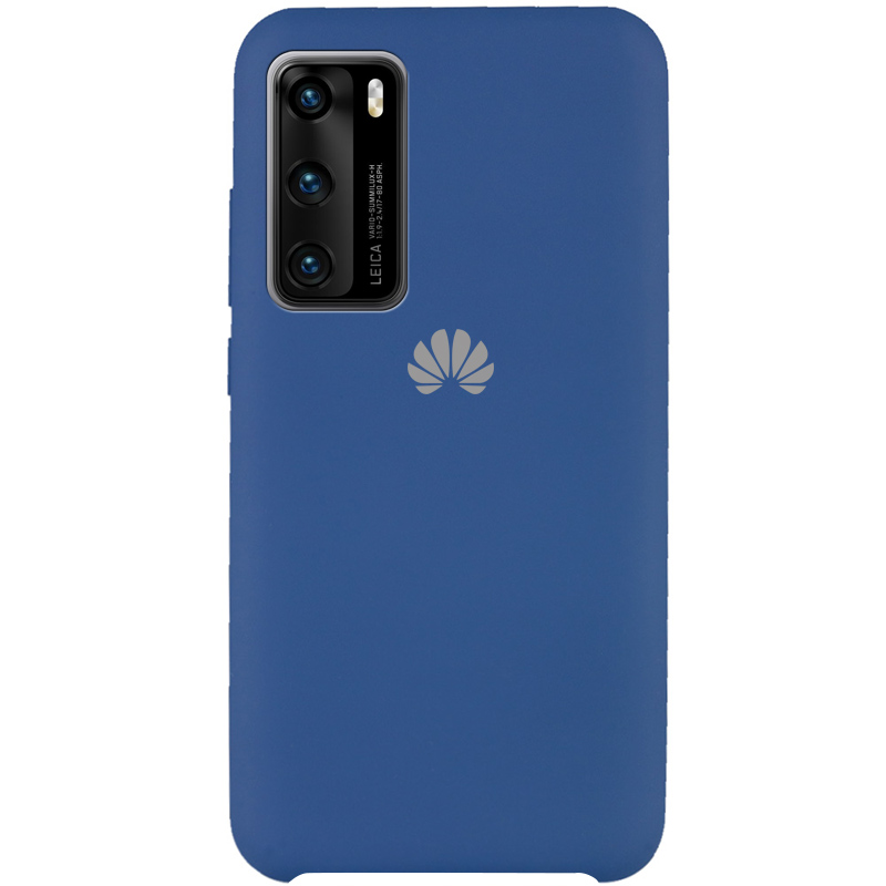 Чехол Silicone Cover (AAA) для Huawei P40 (Синий / Blue)