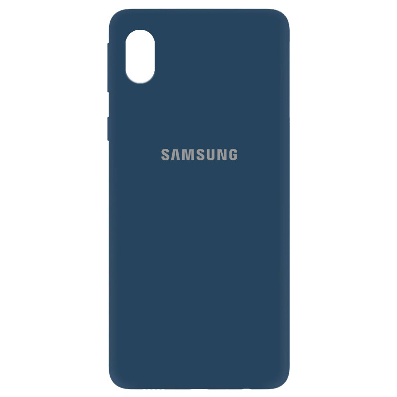 Чехол Silicone Cover My Color Full Protective (A) для Samsung Galaxy M01 Core / A01 Core (Синий / Navy blue)