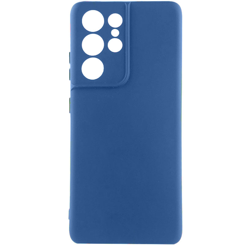 Чохол Silicone Cover Lakshmi Full Camera (AA) для Samsung Galaxy S24 Ultra (Синій / Navy Blue)