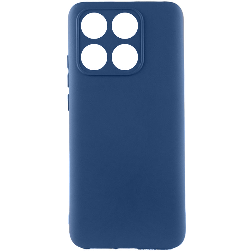 Чехол Silicone Cover Lakshmi Full Camera (AA) для Xiaomi 14 (Синий / Navy Blue)