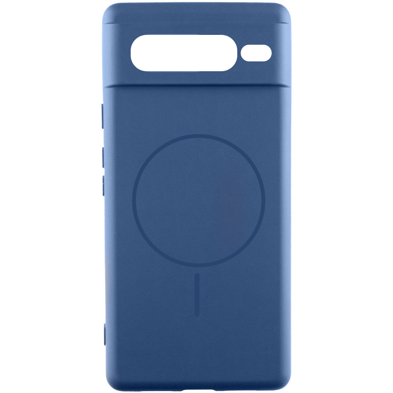 Чехол Silicone Cover Lakshmi Full Camera (AA) with MagFit для Google Pixel 7 Pro (Синий / Navy blue)