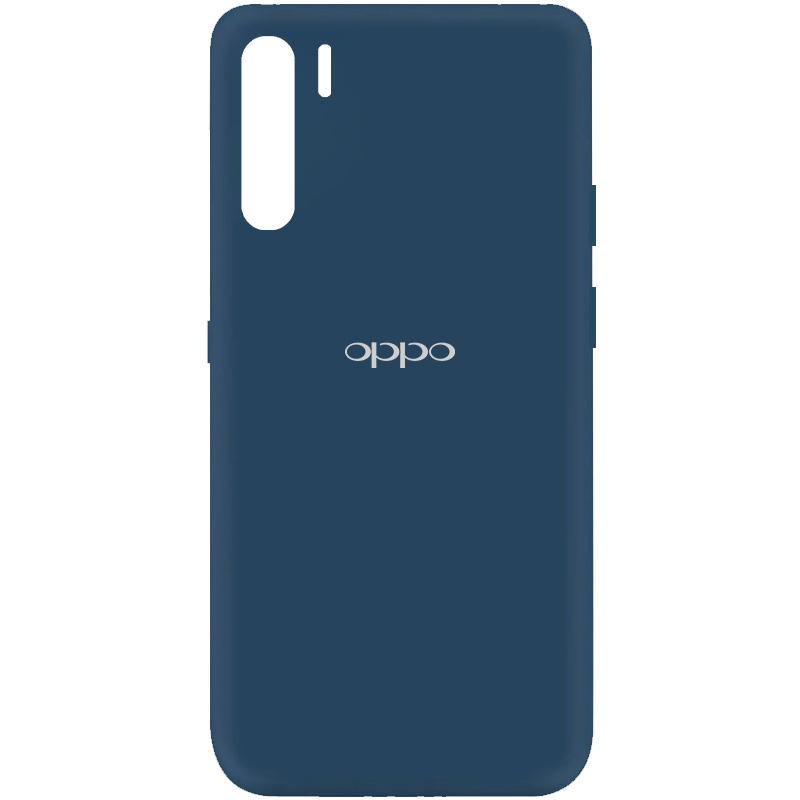 Чехол Silicone Cover My Color Full Protective (A) для Oppo A91 (Синий / Navy blue)