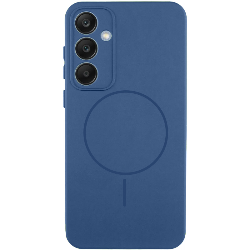 Чехол Silicone Cover Lakshmi Full Camera (AA) with MagFit для Samsung Galaxy S23 FE (Синий / Navy blue)