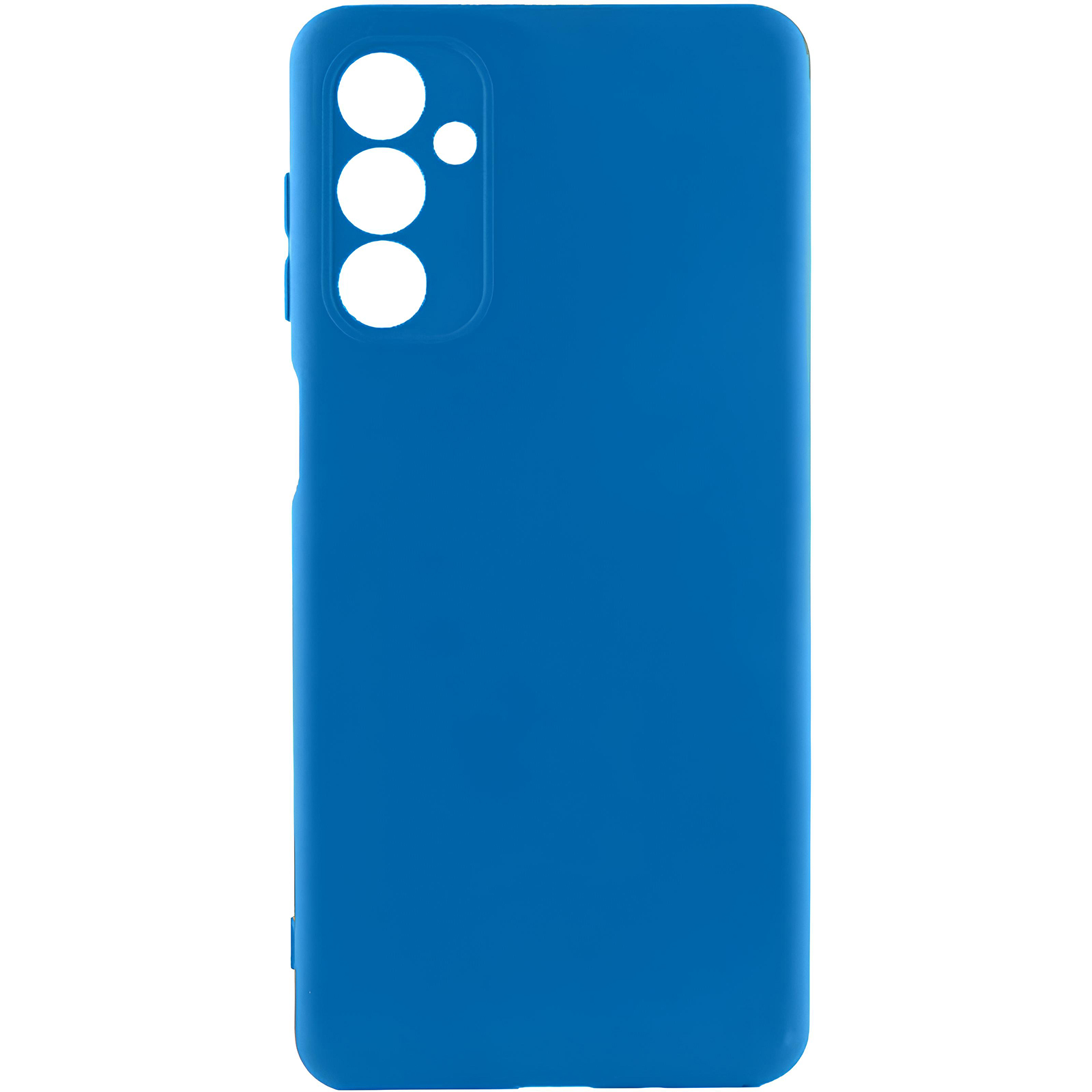 Чехол TPU GETMAN Liquid Silk Full Camera для Samsung Galaxy S21 (Синий / Royal blue)
