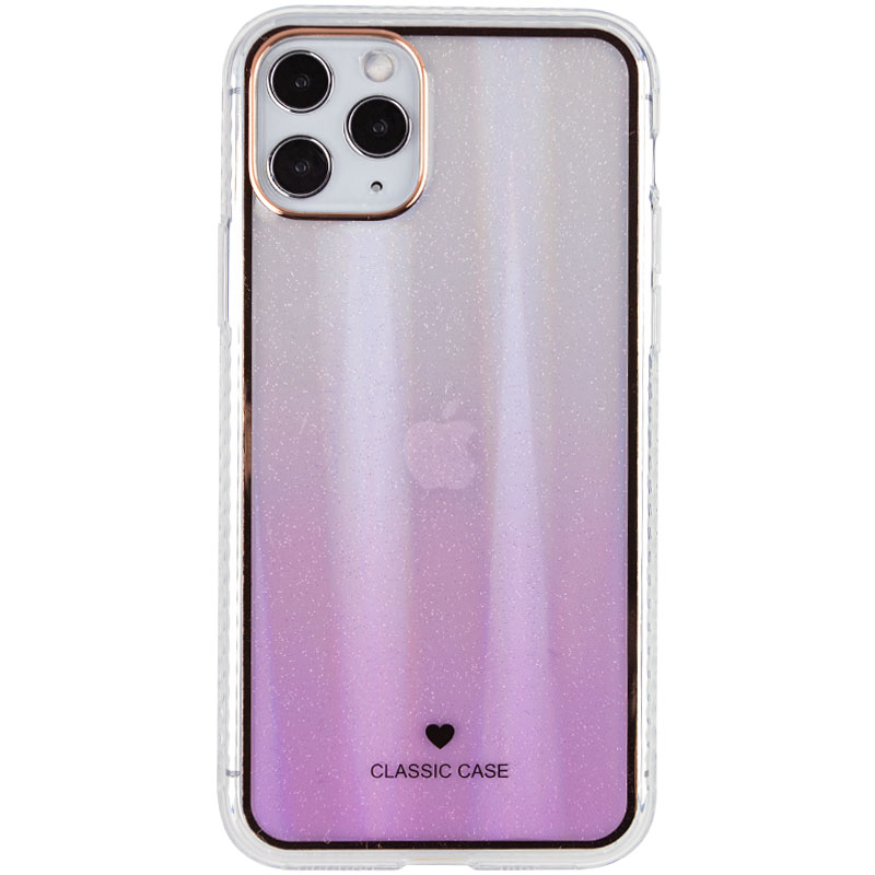 TPU+Glass чохол Aurora Classic для для Apple iPhone 12 Pro Max (Бузковий)