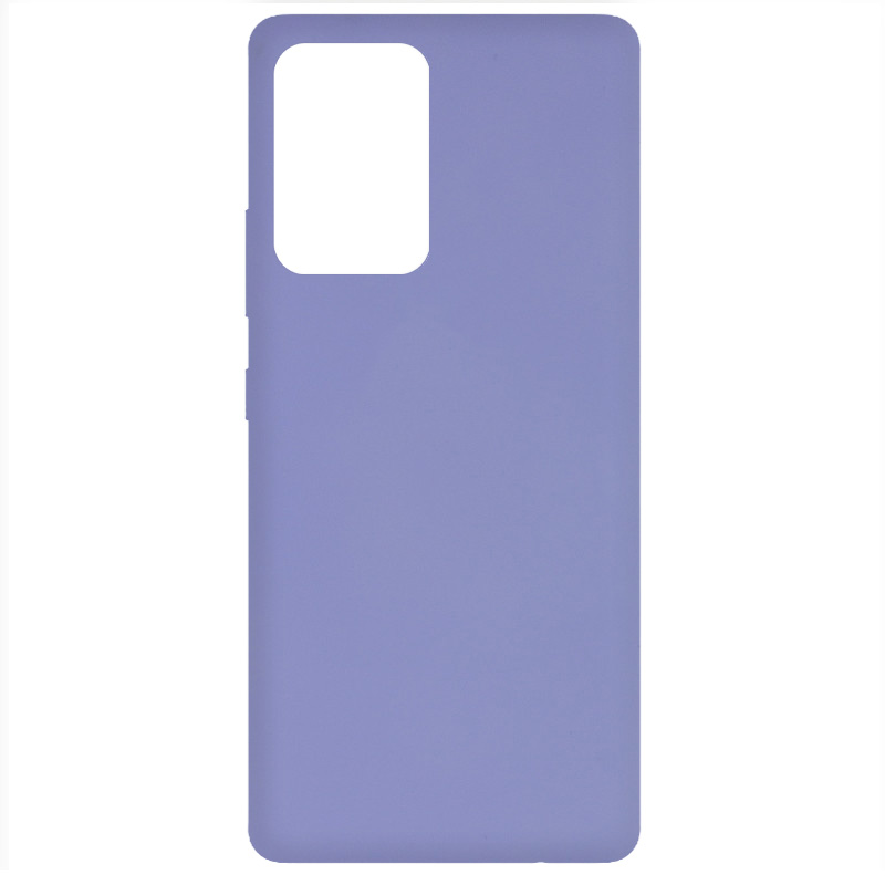 Чехол Silicone Cover Full without Logo (A) для Samsung Galaxy A52 (Сиреневый / Dasheen)