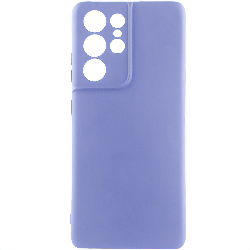 Чохол Silicone Cover Lakshmi Full Camera (AA) для Samsung Galaxy S22 Ultra (Бузковий / Dasheen)