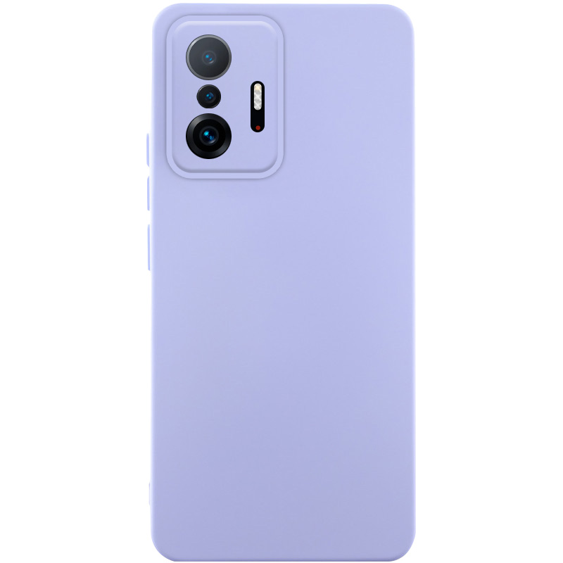 Чехол Silicone Cover Lakshmi Full Camera (AAA) для Xiaomi 11T Pro (Сиреневый / Dasheen)