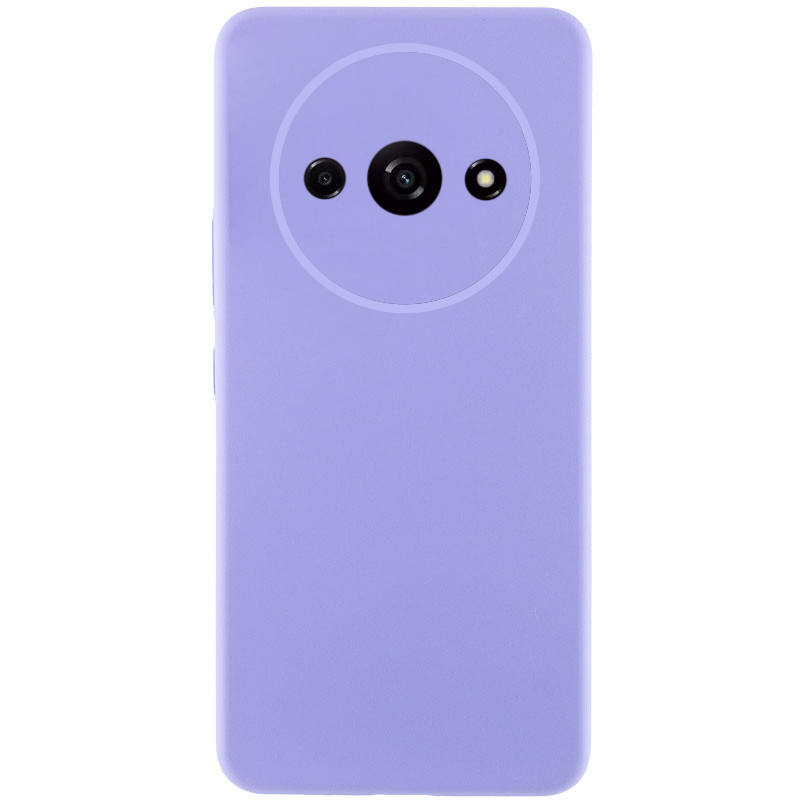 Чехол Silicone Cover Lakshmi Full Camera (AAA) для Xiaomi Redmi A3 (Сиреневый / Dasheen)