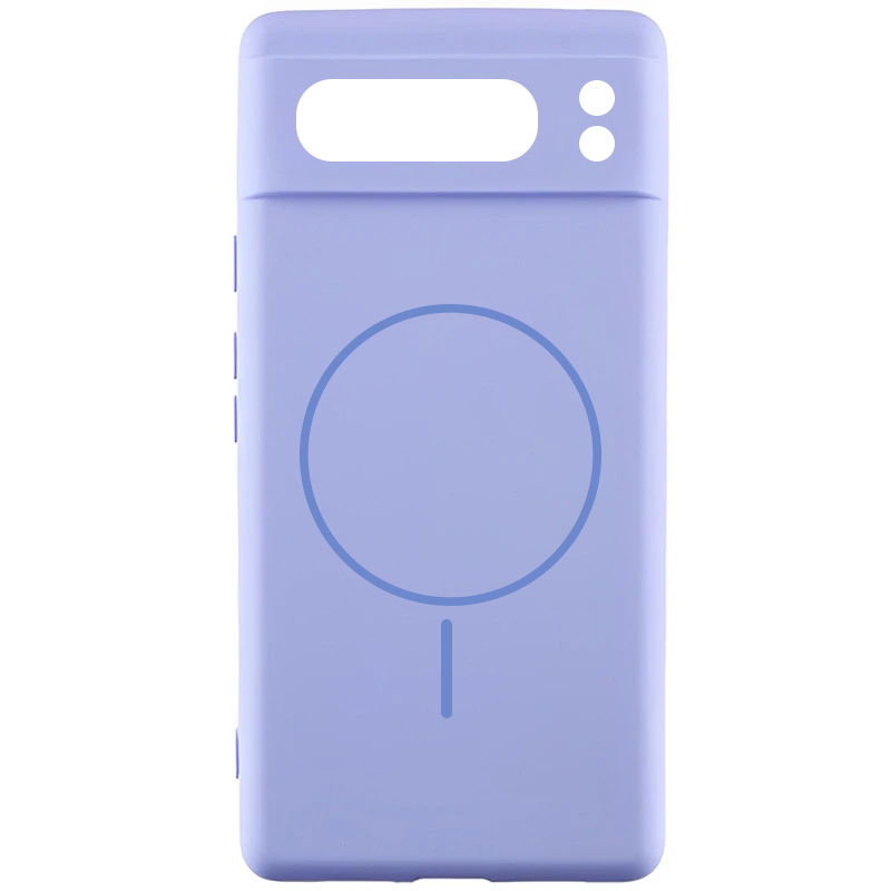 Чохол Silicone Cover Lakshmi Full Camera (AA) with MagFit для Google Pixel 8 Pro (Бузковий / Dasheen)