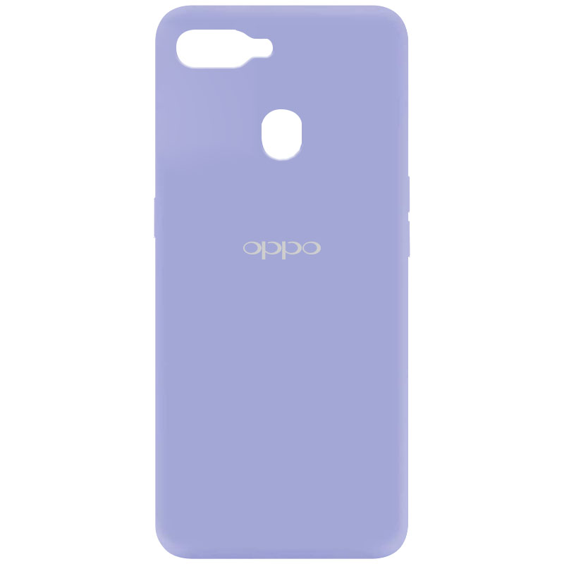 Чехол Silicone Cover My Color Full Protective (A) для Oppo A12 (Сиреневый / Dasheen)