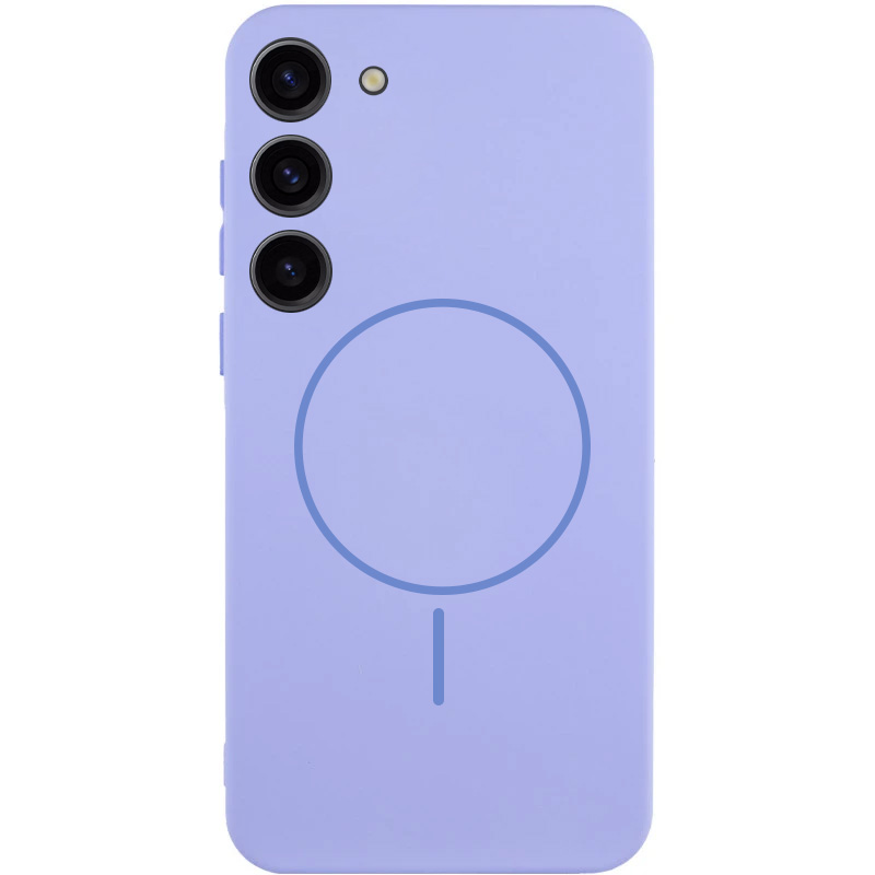 Чехол Silicone Cover Lakshmi Full Camera (AA) with MagFit для Samsung Galaxy S23 (Сиреневый / Dasheen)