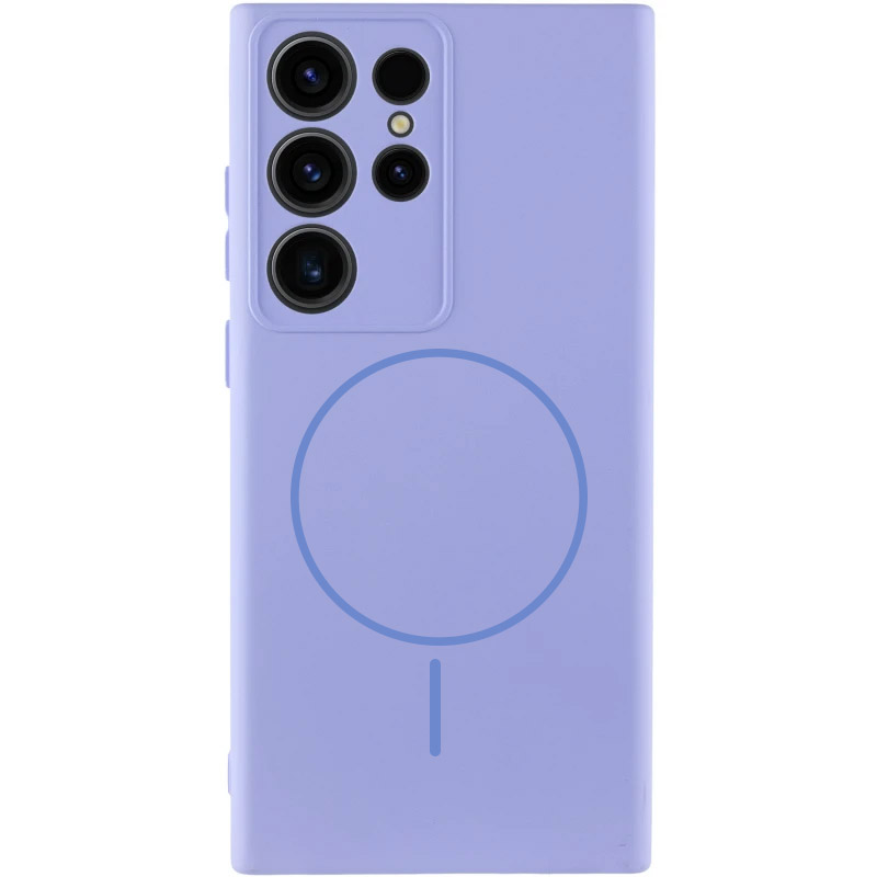Чохол Silicone Cover Lakshmi Full Camera (AA) with MagFit для Samsung Galaxy S23 Ultra (Бузковий / Dasheen)