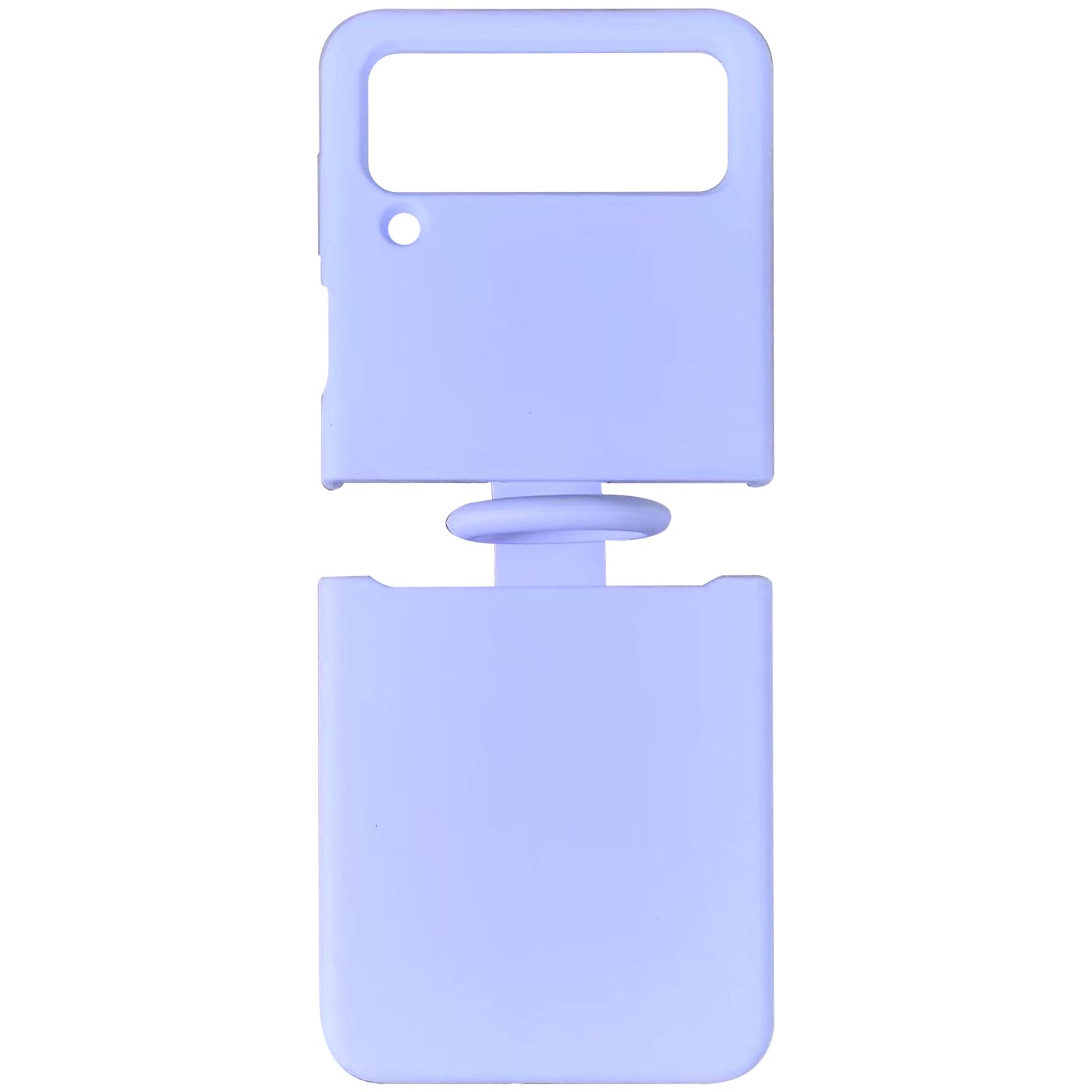 Чехол Foldables Silicone Cover Lakshmi (AAA) для Samsung Galaxy Z Flip4 (Сиреневый / Dasheen)