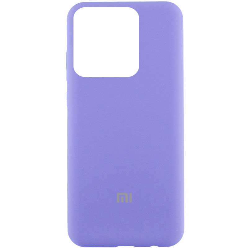 Чохол Silicone Cover Lakshmi (AAA) with Logo для Xiaomi Poco X6 (Бузковий / Dasheen)