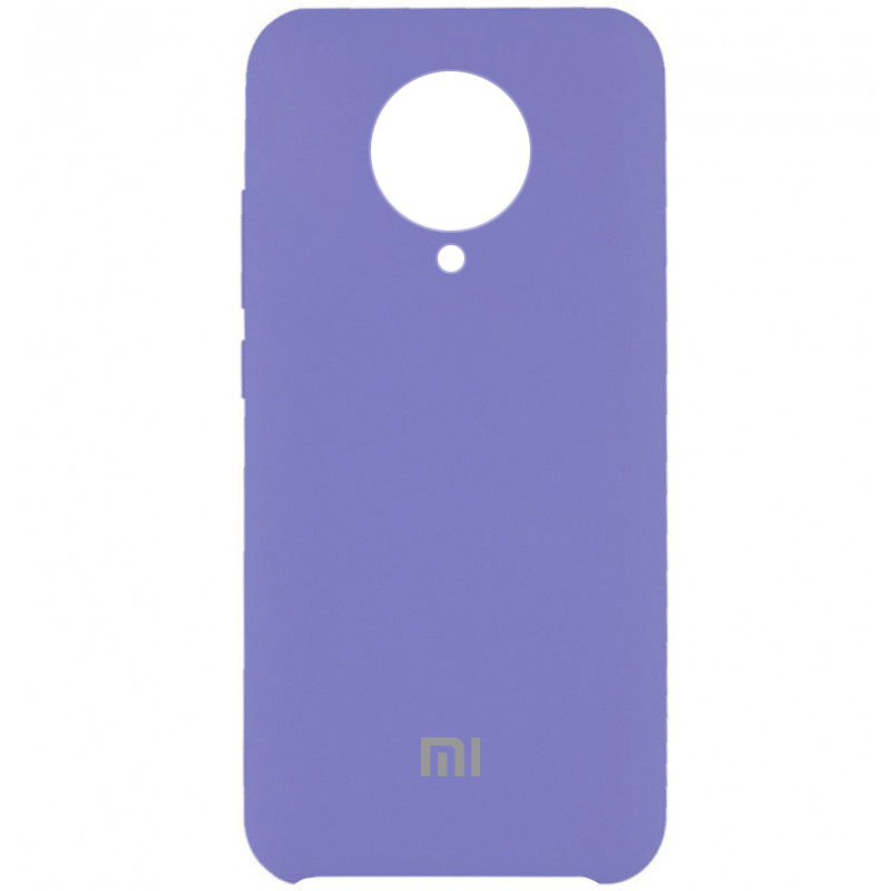 Чехол Silicone Cover (AAA) для  Xiaomi Poco F2 Pro (Сиреневый / Elegant Purple)