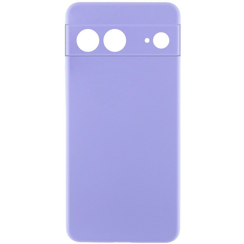 Чехол TPU GETMAN Liquid Silk Full Camera для Google Pixel 7 (Сиреневый / Light purple)