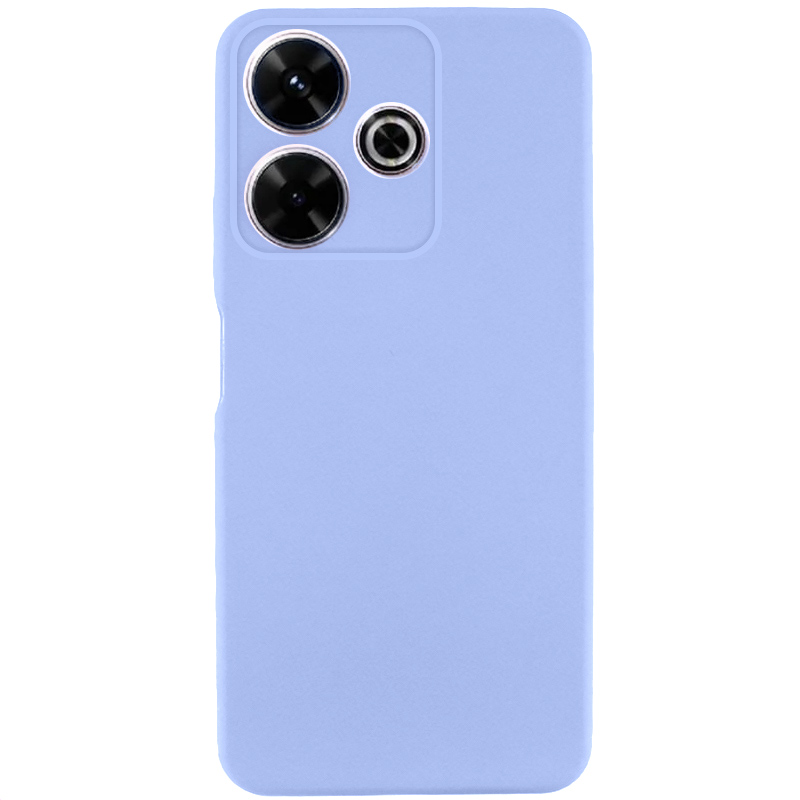 Чехол TPU GETMAN Liquid Silk Full Camera для Xiaomi Redmi 13 4G / Poco M6 4G (Сиреневый / Light purple)