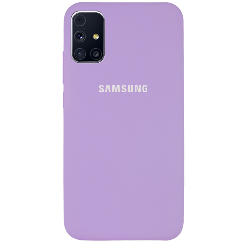 Чехол Silicone Cover Full Protective (AA) для Samsung Galaxy M31s (Сиреневый / Lilac)