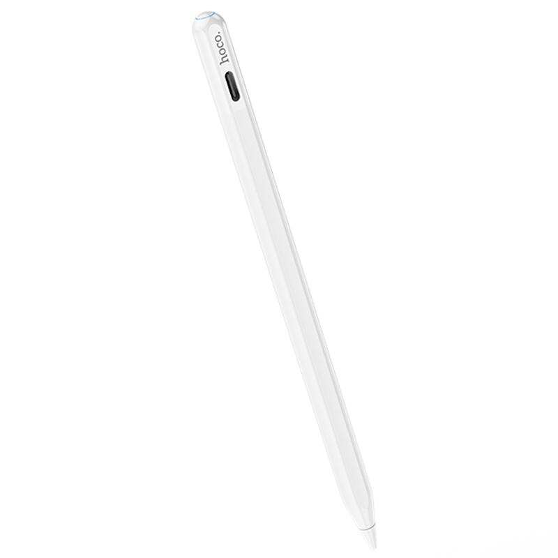 Стілус Hoco GM112 Intelligent anti-lost active capacitive pen with digital display for iP (White)