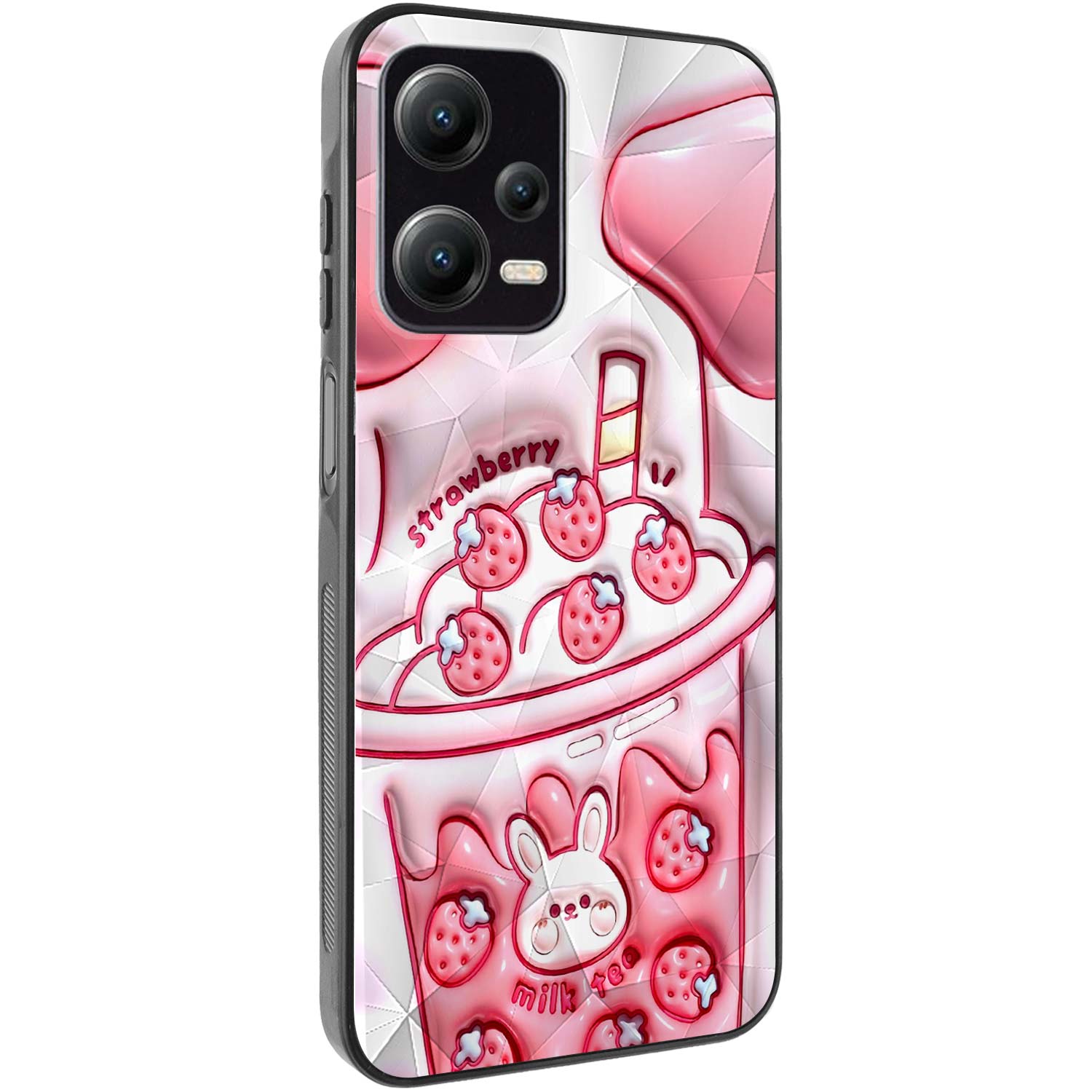 TPU+PC чохол Prisma Fluffie для Xiaomi Redmi Note 12 5G (Strawberry)