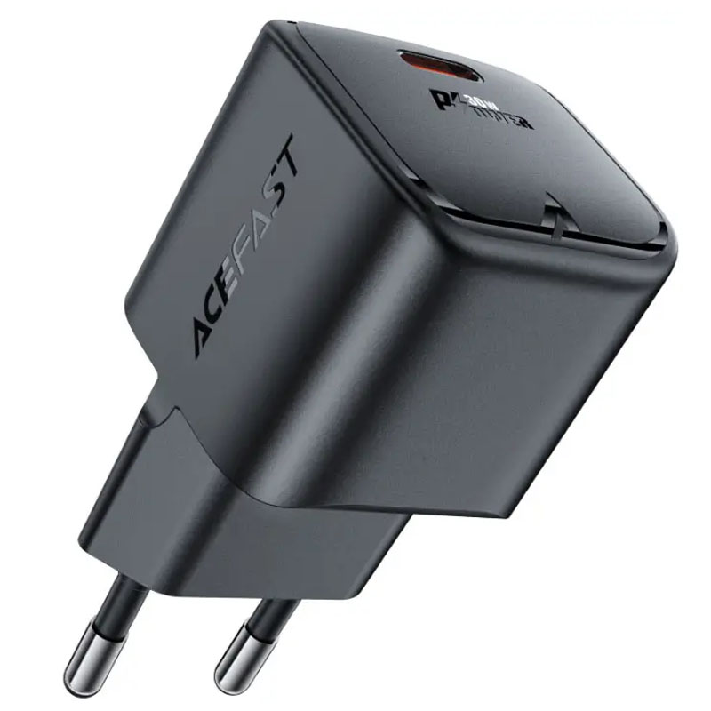 СЗУ Acefast A77 mini PD30W GaN USB-C (Black)