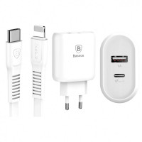 СЗУ Baseus Bojure PD Quick Charger + Cable (Lightning) 32W 1Type-C 1USB