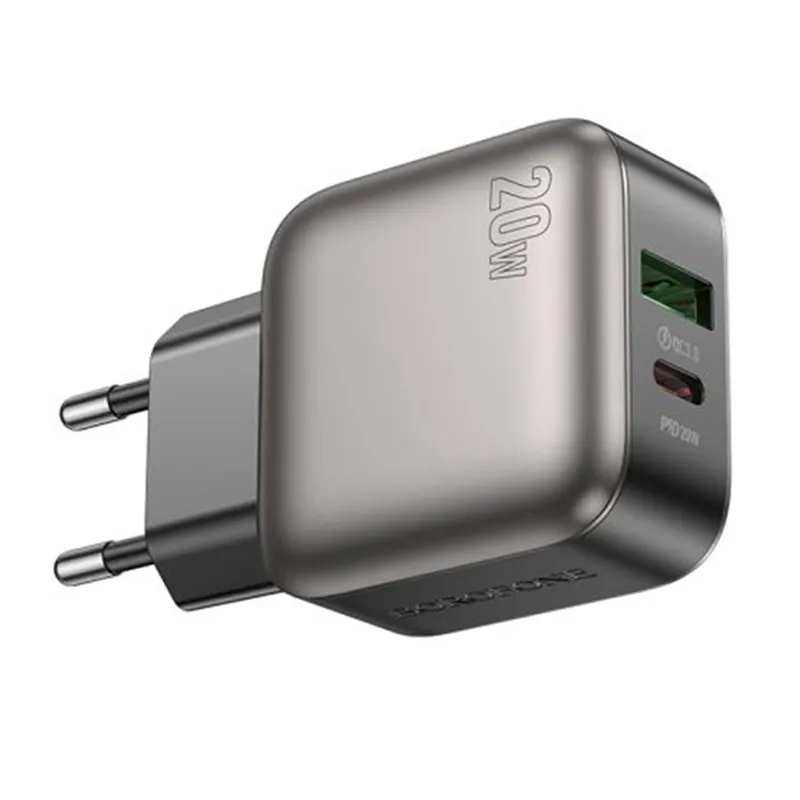 СЗУ Borofone BAS54A Absolute PD20W+QC3.0 (1USB-A/1C) (Black)