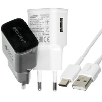 СЗП Samsung Travel Adapter (2A / 15W) + кабель USB to Type-C, в упак.