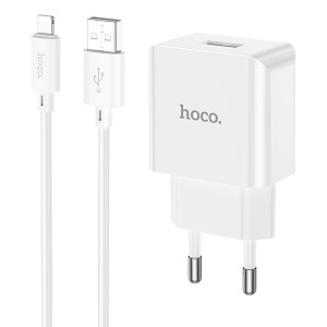 СЗУ Hoco C106A Leisure 10.5W (1USB-A) + кабель USB to Lightning