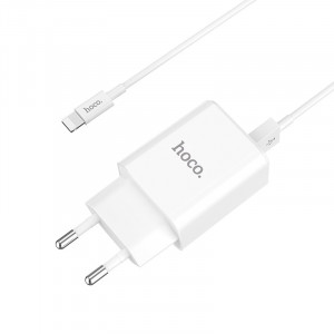 СЗУ Hoco C62A Victoria 2.1A 2USB + cable Lightning