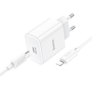 СЗУ Hoco C76A Pro Majestic PD30W (1USB-C) + кабель Type-C to Lightning