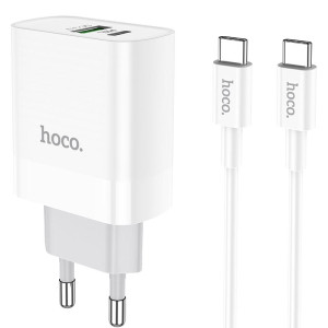 МЗП HOCO C80A Rapido PD20W+QC3.0 Type-C + USB + Type-C to Type-C cable