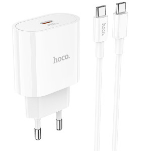 СЗУ Hoco C94A Metro PD20W (1USB-C) + кабель Type-C to Type-C