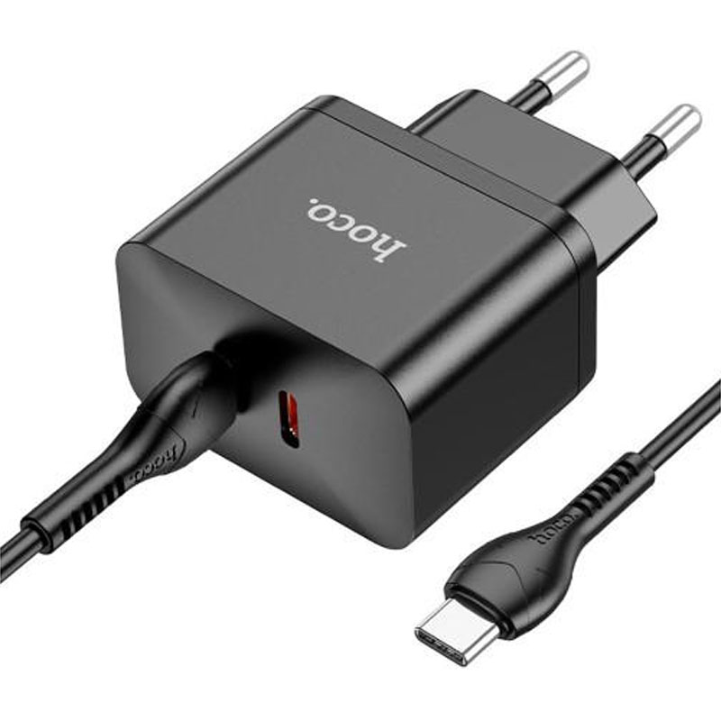 СЗУ Hoco N29 PD35W (2USB-C) + кабель Type-C to Type-C (Black)