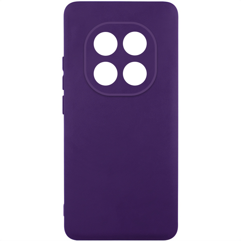 Чохол TPU GETMAN Liquid Silk Full Camera для Xiaomi Redmi Note 14 Pro 5G (Темно фіолетовий / Dark Purple)