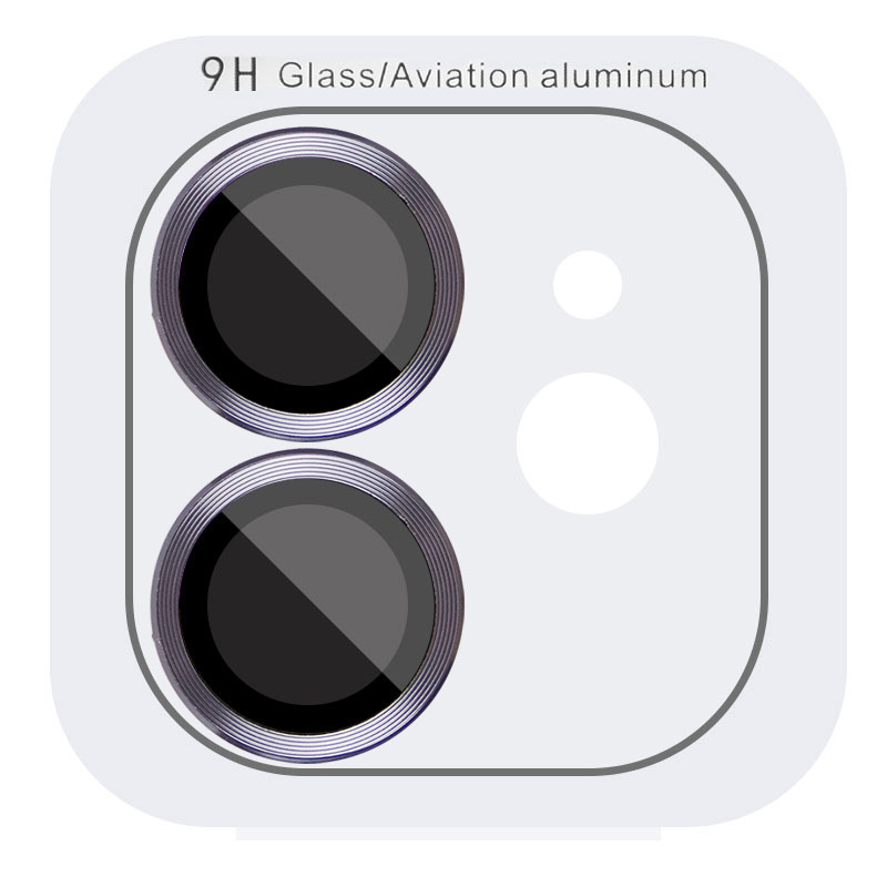 Защитное стекло Metal Classic на камеру (в упак.) для Apple iPhone 12 / 12 mini / 11 (Темно-Серый / Graphite)