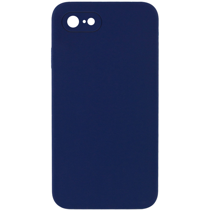 Silicone Case Square Full Camera Protective (AA) NOLOGO для Apple iPhone 6/6s (4.7") (Темно-синий / Midnight blue)