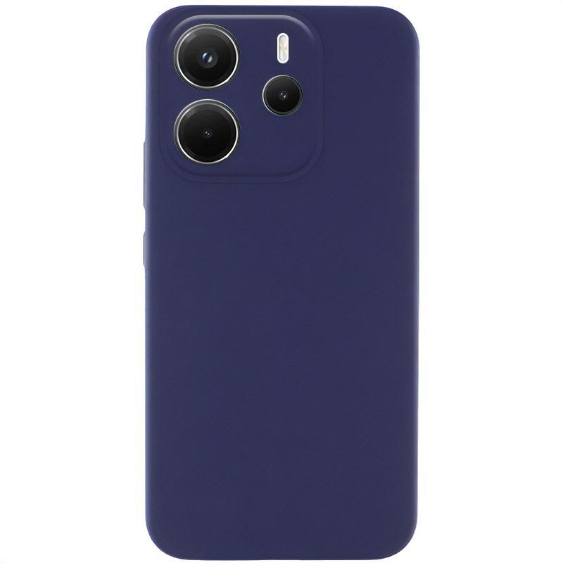 Чехол Silicone Cover Lakshmi Full Camera (AAA) для Xiaomi Redmi Note 14 4G (Europe version) (Темно-синий / Midnight blue)