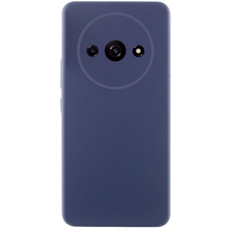 Чохол Silicone Cover Lakshmi Full Camera (AAA) для Xiaomi Redmi 13C (Темно-синій / Midnight blue)