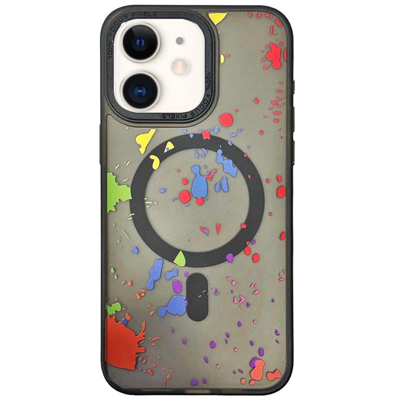 Чохол TPU+PC Flush with MagSafe для Apple iPhone 11 (6.1") (Titanium black)