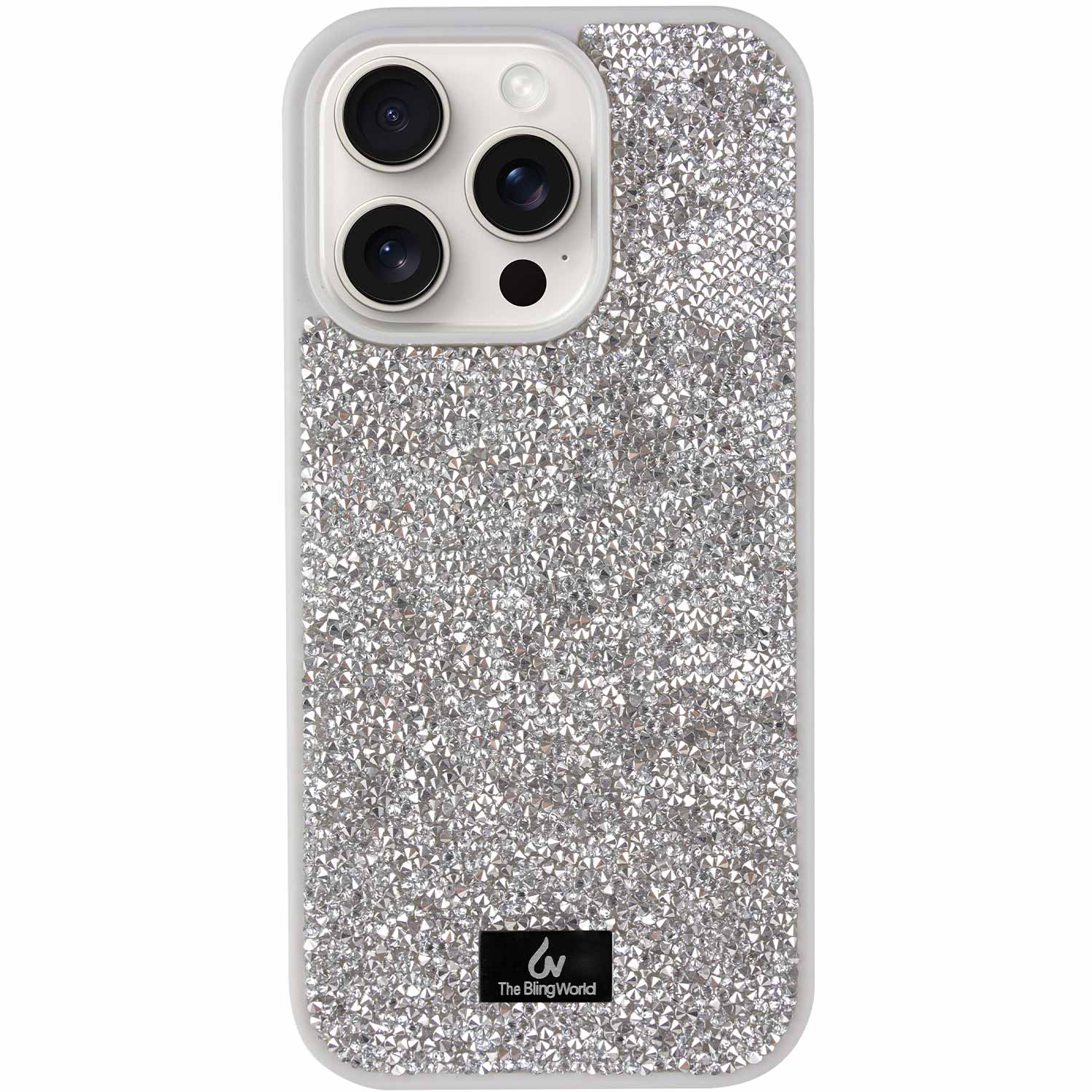 TPU чохол Bling World Rock Diamond для Apple iPhone 12 Pro (Срібний)