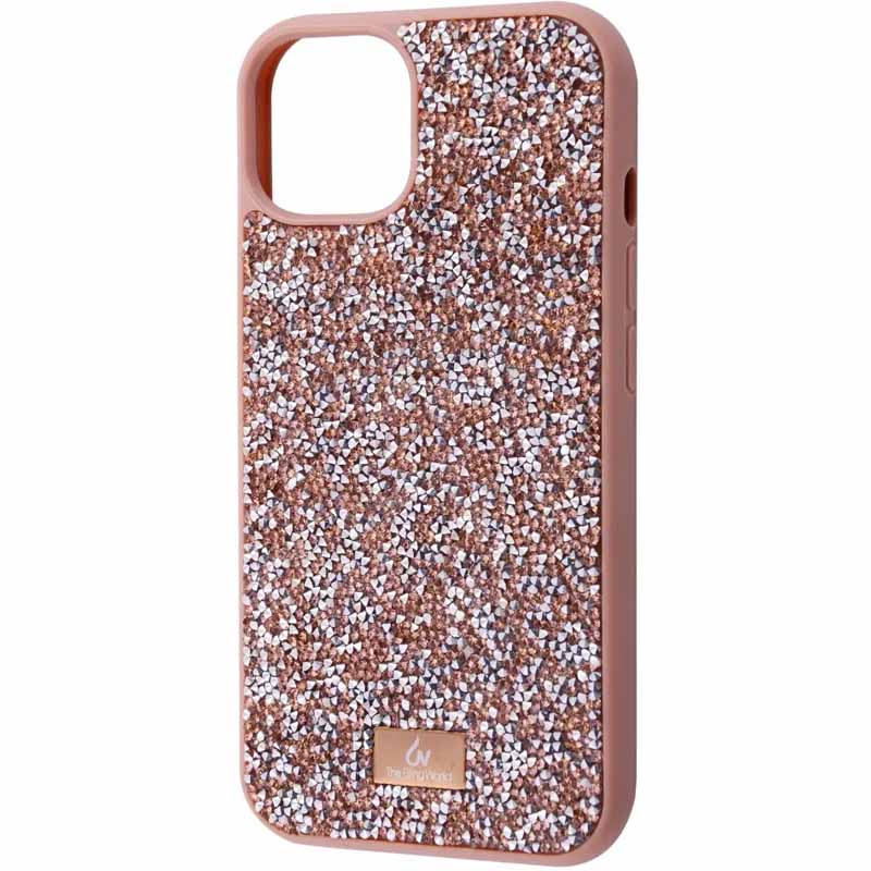 TPU чехол Bling World Rock Diamond для Apple iPhone 12 Pro Max (6.7") (Розовый)