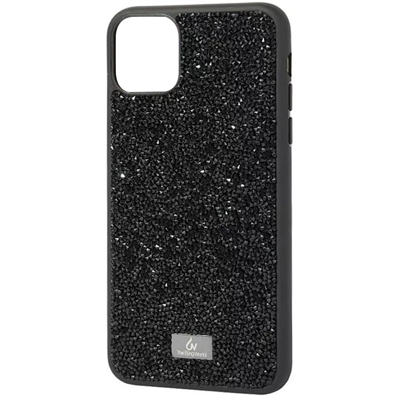 TPU чехол Bling World Rock Diamond для Apple iPhone 15 (6.1") (Черный)