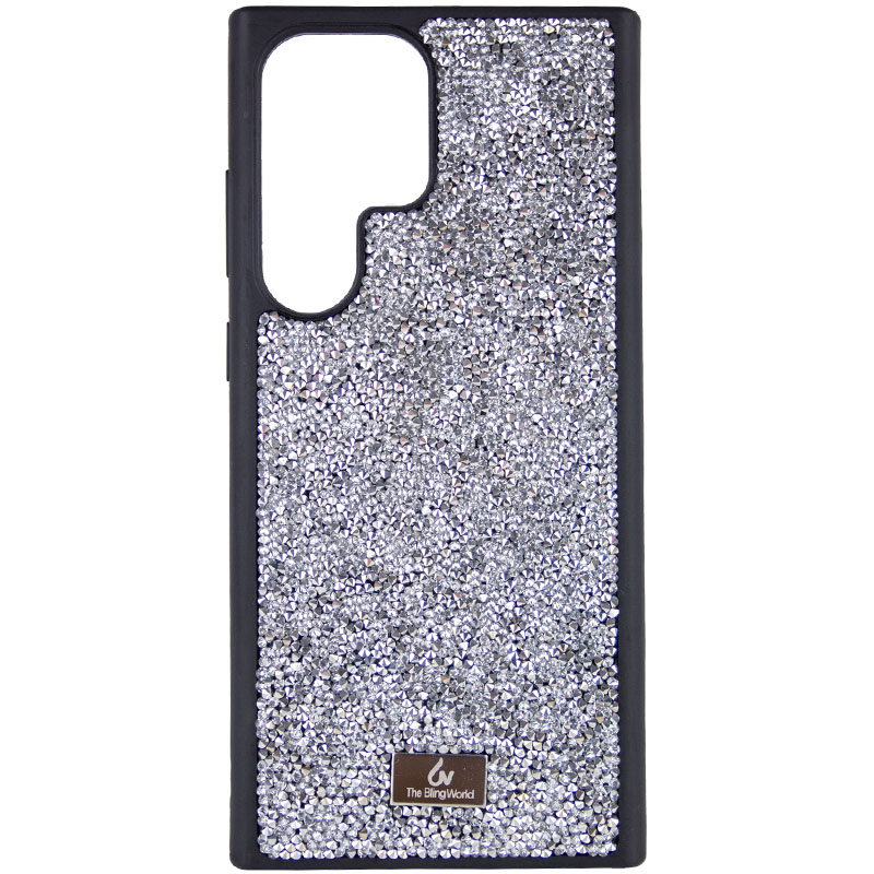 TPU чохол Bling World Rock Diamond для Samsung Galaxy S23 Ultra (Срібний)