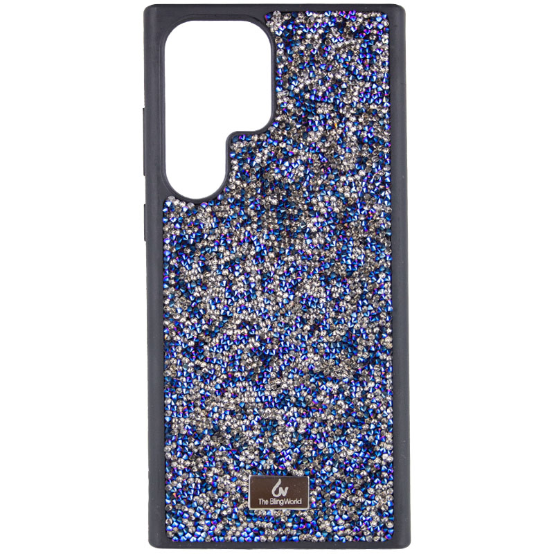 TPU чехол Bling World Rock Diamond для Samsung Galaxy S23 Ultra (Синий)