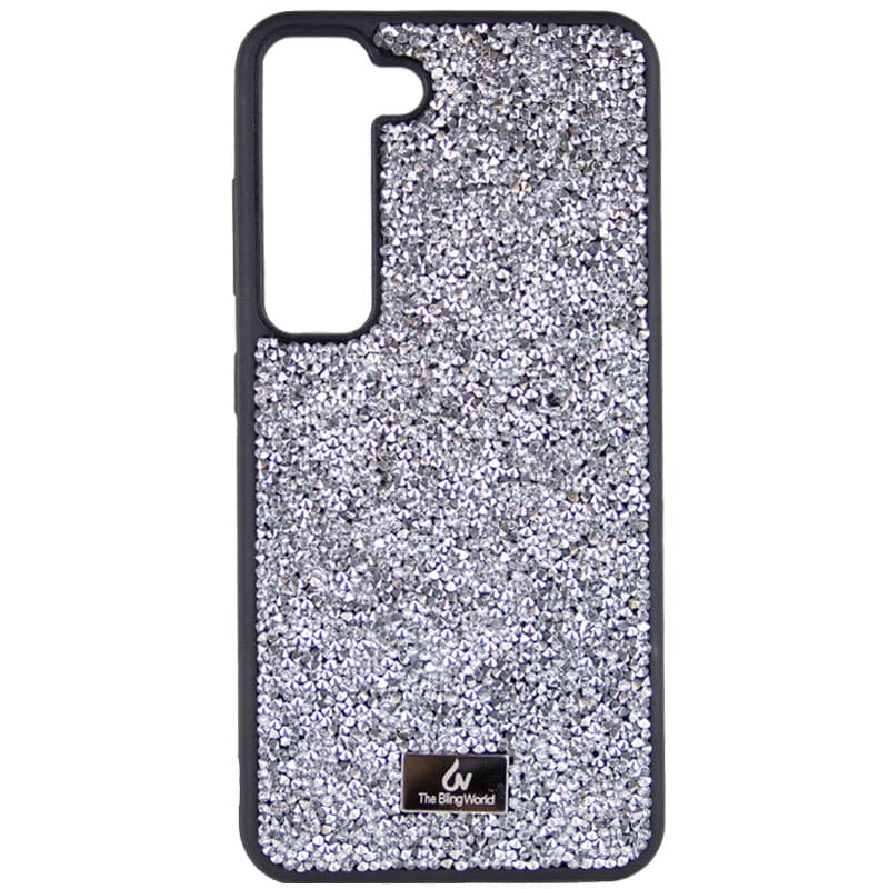 TPU чехол Bling World Rock Diamond для Samsung Galaxy S23 (Серебряный)