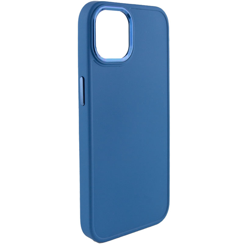 TPU чохол Bonbon Metal Style для для Apple iPhone 14 (6.1") (Синій / Denim Blue)